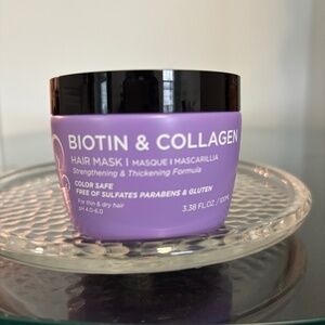 New, unopened jar. Luseta Biotin and Collagen Hair Mask